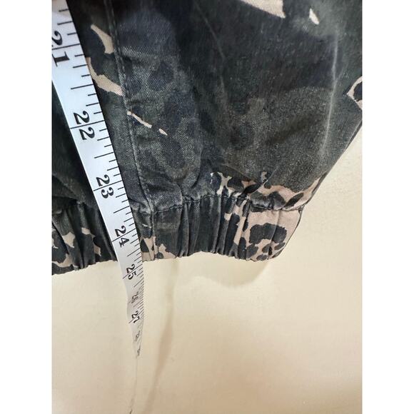 Zadig & Voltaire Sz M/38 Pilote Camo Leo Green Ankle Cargo Pants Nice! - Picture 5 of 8